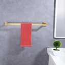 24-Inche Bath Towel Bar Brushed Gold 60CM Towel Rack Bathroom Towel Hanger Square Shower Towel Rail Towel Rod Contemporary Style Lavatory Towel Holder Wall Mounted,A8804BG-6P1
