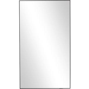 Deco 79 Wood Room Wall Mirror Entryway Mirror with Thin Minimalistic Frame, Wall Mounted Mirror 18" x 1" x 32", Black