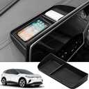 FIILINES Center Console Dash Storage Organizer for Toyota Corolla Cross 2022-2026/Corolla 2019-2026, Dash Storage Tray Corolla Cross Accessories Black (Fit 8-in.Audio Multimedia Touchscreen Display)