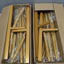 Metal Arch Backdrop Stand, 7.2FT+6FT Wedding Arch Frame, Gold Wedding Arch Backdrop Stand Set of 2, Balloon Arch Backdrop for Wedding Birthday Party Baby Shower Graduation Ceremony Decor