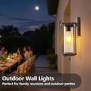 Outdoor Wall Light for House, Large Exterior Waterproof Lanterns, Sensor Wall Sconce Lamp, Waterproof Anti Rust Outside Coach Lights for House, Doorway, Garage (2 Pack Distressed Brown)
