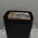 2 Pack 2.7 Gal Bathroom  Can with Lid, Automatic  Can Small Smart Garbage Can Touchless, Slim Motion Sensor Waterproof Plastic Bins for Bedroom Office Kitchen Toilet Black