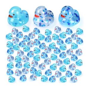 48 Pcs Valentine Rubber Ducks Bulk Squeaky Floating Bath Ducks for Birthday Party Gifts Supplies Class Prizes Decorations Party Favors