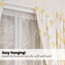 Yafa Home Fashion Heavy Duty Single Standard Adjustable Curtain Rod Hardware Included(White, 66"-128")