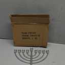 Hanukkah Candle Menorah, Traditional Classic 9 Rounded Branch Mini Menorah, 7.28x8 inch Silver Chanukah Candle Minorah Holy Land Table Centerpiece Home Decor