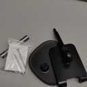 LISEN Cell Phone Stand Phone Holder for Desk Office Decor, Office Desk Accessories Gifts Women PC Gaming Essentials iPhone Stand Gadgets Men Fit OtterBox Case Switch iPad Air Tablet 4-10 in (BLACK)