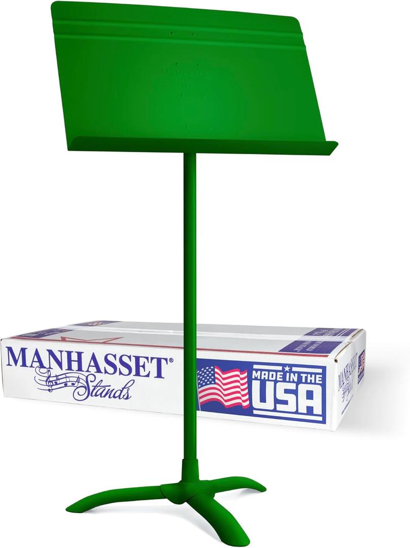 Manhasset Music Stand For Sheet Music - 48 Symphony Model - 4801MGN - Long Lasting, Durable Manhasset Stand - Adjustable Height - 20" by 12