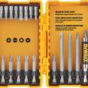 DEWALT Screwdriver Bit Set, 100 Pc Impact Driver Bit Set with Drill Bits, Magnetic Holder and Nut Drivers, FlexTorq Impact Ready, ToughCase Included (DWA2FTS100)