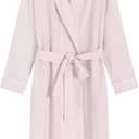 Latuza Women's Seersucker Robe Cotton Bathrobe with Pockets, Size 2XL Plus