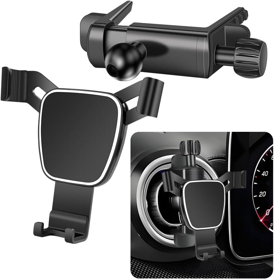 Car Phone Mount Holder For Mercedes Benz GLC GLC300 C C300 E E350 A B CLA 250 300 GLA GLB GLB250 GLK 350 450 EQE EQB EQS CLE CLS G AMG Class E300 Sprinter CLK Circular Air Vent Accessories Interior