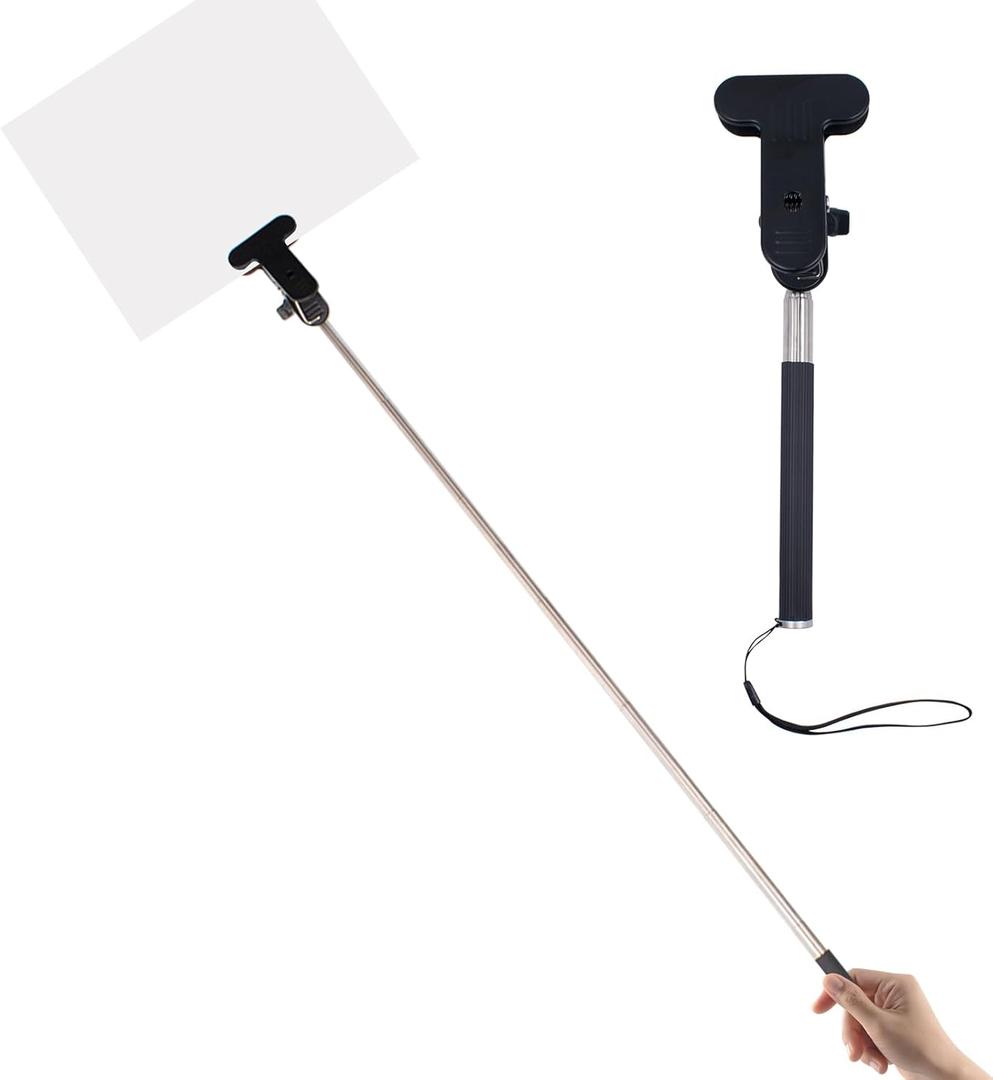 2 PCS Handheld Adjustable Sign Stands, 7.9-37'' Stainless Steel Sign Stake Pole