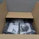 WJShome 18.1" Black Chandelier, 4-Light Farmhouse Dining Room Light Fixture, Industrial Ceilings Foyer Lighting Fixtures, Rustic Lantern Pendant Light, for Kitchen Island, Entryway, Staircase