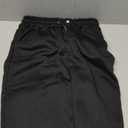 Boys Baggy Sweatpants,Wide Leg Straight Open Bottom Pants Elastic Waist Athletic Joggers with Pockets Sweat Pant Black Small