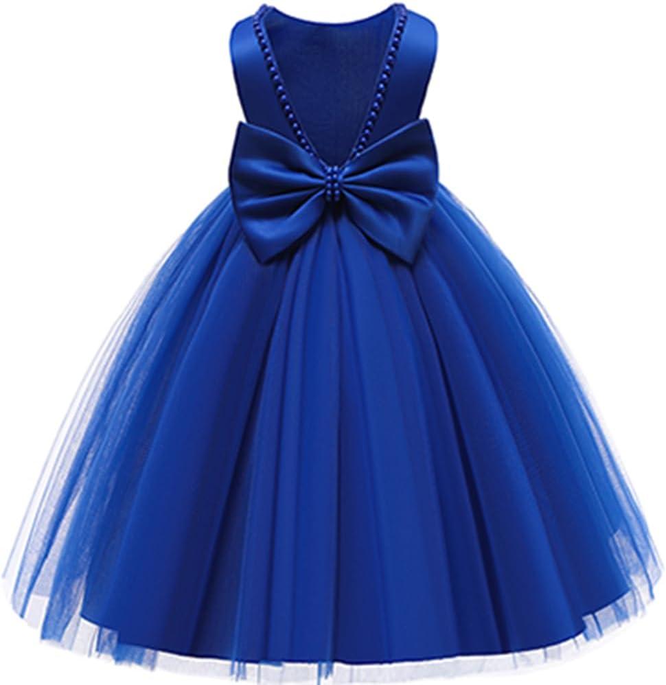 Jup'Elle Baby Girl Dresses Pageant Party Wedding Flower Girl Dress (7 Years, Camille Blue)