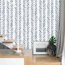 2 x Floralplus Peel and Stick Wallpaper Boho Removable Casual Stripes Modern Wallpaper Renter Friendly Contact Paper for Home Decor Countertops Cabinet 17.7 in x 118 in