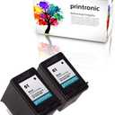 2 Pack Remanufactured HP 61 Ink Cartridge for HP Envy 4500 5530 Deskjet 2540 1510 2050 3050 OfficeJet 4630 Printers (2 Black)