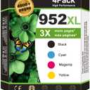 952XL Ink Cartridges Black Color Combo Pack for HP 8710 7740 Printer Compatible for HP 952 HP 952 XL HP952XL to OfficeJet Pro 8720 8725 8210 8715 8702 8740 7720 8730 8216 Black Cyan Magenta Yellow