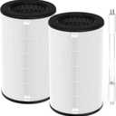 𝟐 𝐏𝐚𝐜𝐤 AP-T45 AP-T40FL Filter Compatible With Homedics TotalClean Purifier Models AP-T40, AP-T40WT, AP-T43-WT, AP-T45-BK & AP-T45-WT, 2* T40 Filter & 1 * 3W AP-UV1 Bulb, Costco Model 1461901