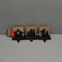 Glitzhome 2 Pcs Metal Reindeer Stocking Holder, 6.5 Inch Xmas Hanging Hooks for Stockings Stocking Hanger Christmas Indoor Decoration