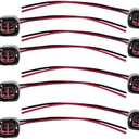 (8pcs) Fuel Injector Connector for EV6 EV14 USCAR Pigtail Harness Socket Plug Wire for LS2 LS3 LS7 GM Ford Dodge Jeep Mustang Vehicles Bosch