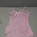 Avidlove Women Lingerie Lace Babydoll Strap Chemise Halter Teddy V Neck Sleepwear (Small, Pink)