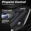 Pickleball Paddle with T700 Raw Carbon Fiber Surface & 16mm STR-Core Power Polymer Core, Premium Pickle Ball Racket Designed for Ultimate Spin & Consistency, USAPA Approved