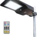 Wagan EL8592 6000 Lumens LED Integrated Solar Powered Street Flood Light
With Remote Motion Sensor, Waterproof Weatherproof, Dusk to Dawn LED Lamp, for Outdoor Garden Yard Path Parking Lot