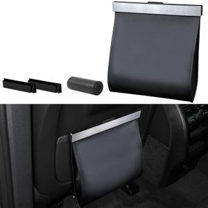 COZILO Smart LED Car Trash Can - Leak-Proof Car Garbage Can Bin and Storage Bag for The Back/Front/Console of Any Cars,Sedans, SUVs & Trucks Easy-to-Install Car Garbage Bag (Black)