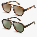 livho Trendy Polarized Square Aviator Sunglasses Women Men Square Eyewear Frame, Retro Sun Glasses for Women Men 2025 Shades