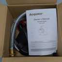 Acquaer Water Transfer Pump DC 12V 1/10HP Portable Electric Water Removal Utility Pump with Switch and Suction Hose Kit, Low Suction Water Removal for RV, Water Beds, Pools, Rain Barrel, Aquariums
