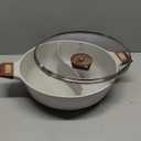 7-QT Shabu Shabu Hot Pot with Divider Double Flavor Divided Stockpot with Glass Lid Dual Sided Soup Cookware for Induction Cooktop Gas Stove Hot Burner