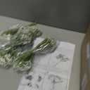 12 Sets Mason Jar Flowers Centerpiece Table Decorations,White