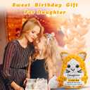Daughter Gifts from Mom Dad,Handmade Crochet Cat Birthday Gift for Teens Kids Daughter in Law Bonus Step,for Graduation, Mini Cats Present for Daughter Adult Teen