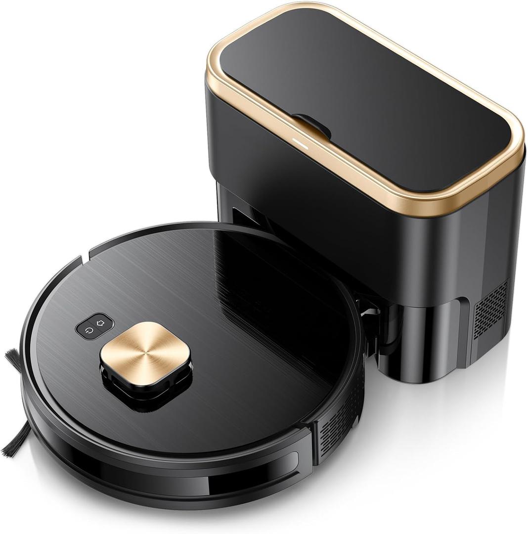 Robot Vacuum and Mop for Pet Hair, 11500Pa Suction, 90-Day Self-Emptying