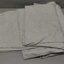 H.VERSAILTEX Polyester Blackout Curtains 96 Inches Long, 100% Absolutely Blackout Elegant Curtains for Bedroom, Thermal Insulated Linen Drapes Grommet Curtains with White Liner, 2 Panels, Natural