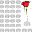 Kifmurase 30PCS Plastic Flower Frog Pin Holder, 2.76" Round Japanese Floral Pin Kenzan with Sucker Base for Arrangements Vase, Flower Arranger Holder Pins Frog for Wedding, Party Home Plant Decoration