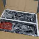 SUPERJARE 78.8 inch Narrow Console Table with Outlet, Sofa Tables, Behind Couch Table, Long Entryway Tables with Charging Station, for Living Room, Rustic Brown