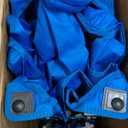 Sekey 500LBS Heavy Duty Double Decker Wagon with Extender, 400L Large Capacity Collapsible Garden Cart Fits 10x10 Canopy, All-Terrain Big Wheels with Brakes, Foldable Utility Wagon for Sports, Camping (Amber Blue)