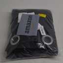 NICETOWN Blackout Draperies Window Curtain Panels, Autumn/Winter Thermal Insulated Solid Grommet Blackout Curtains/Drapes for Cafe (Set of 2, 70 inches by 84 inches, Black)