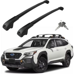 Roof Rack Cross Bars Compatible with Subaru Outback Wilderness 2022-2026, Adjustable Aluminum Heavy Duty 300 LBS Anti-Theft Lock Cargo Carrier Rooftop Crossbar Accessories for Bike, Snowboard, Luggage