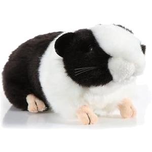 7" Cuddly Soft Plush Realistic Guinea Pig Stuffed Animals Toy Doll, Black Hamster Plushie Toys Best Birthday Christmas Anniversary Fiesta Party Classroom Prizes Gifts for Adults Kids Baby Toys