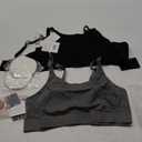 Momcozy Pumping Bra, Pumping Bra Hands Free All Day Wear Pumping & Nursing Bra in One Holding Breast Pump for Spectra, Medela (Large, Black, Grey-Pack of 2)