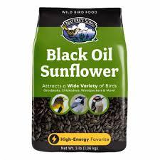 Black Oil Sunflower Seeds for Birds 35.3 Pounds, Wild Bird Seed for Outside Feeders, Great for Northern Cardinals, Blue Jays and Hairy Woodpeckers, Wild Bird Food 35.3lbs