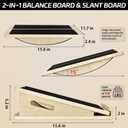 Ultimate Wobble & Slant Board Combo for Balance Training, Calf Stretching, and Core Strength  Perfect for Balance BoardsWobble Board and Calf Stretcher Enthusiasts