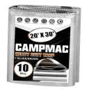 Tarps Heavy Duty Waterproof 20x30 Ft, 10 Mil Thick, High Durability, Rip, UV