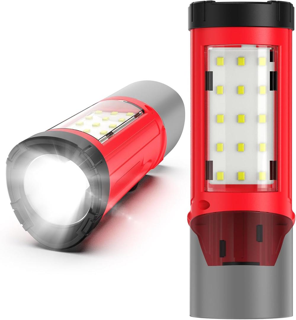 ohyes Magnetic Work Light Fit for Milwaukee 12V Battery Max 650LM 2 in 1 Flash Light for Camping Jobsite & Workshop(Battery not Included)