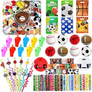 CHSLtmxq 122PCS Sports Party Favors Set Ball birthday Party Supplies School Stationery Sports Party Team Gift Fillers School Classroom games Rewards Supplies