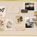 Small Linen Bulletin Board, 16"x12" Fabric Pin Board Vision Board