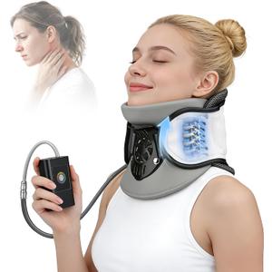 Neck Traction Device - Adjustable Inflatable Neck Stretcher,Lightweight Neck Support Brace for Cervical Spine Decompression,Pain Relief Neck Decompression Tension Relief