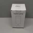 lifeholder Table Lamp, Bedside Nightstand Lamp, Simple Desk Lamp, Cylinder Table Lamp for Bedroom Living Room Office Study, Grey Shade and Silver Base (Grey)